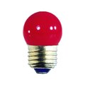 Westinghouse 7.5 W S11 Specialty Incandescent Bulb E26 (Medium) Red 04067